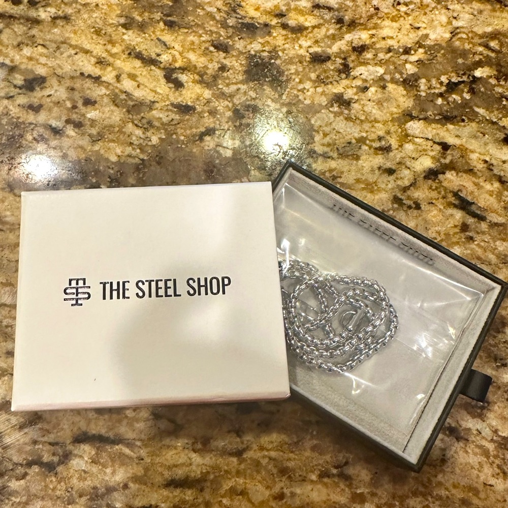 THE STEEL SHOP Mens Box Chain